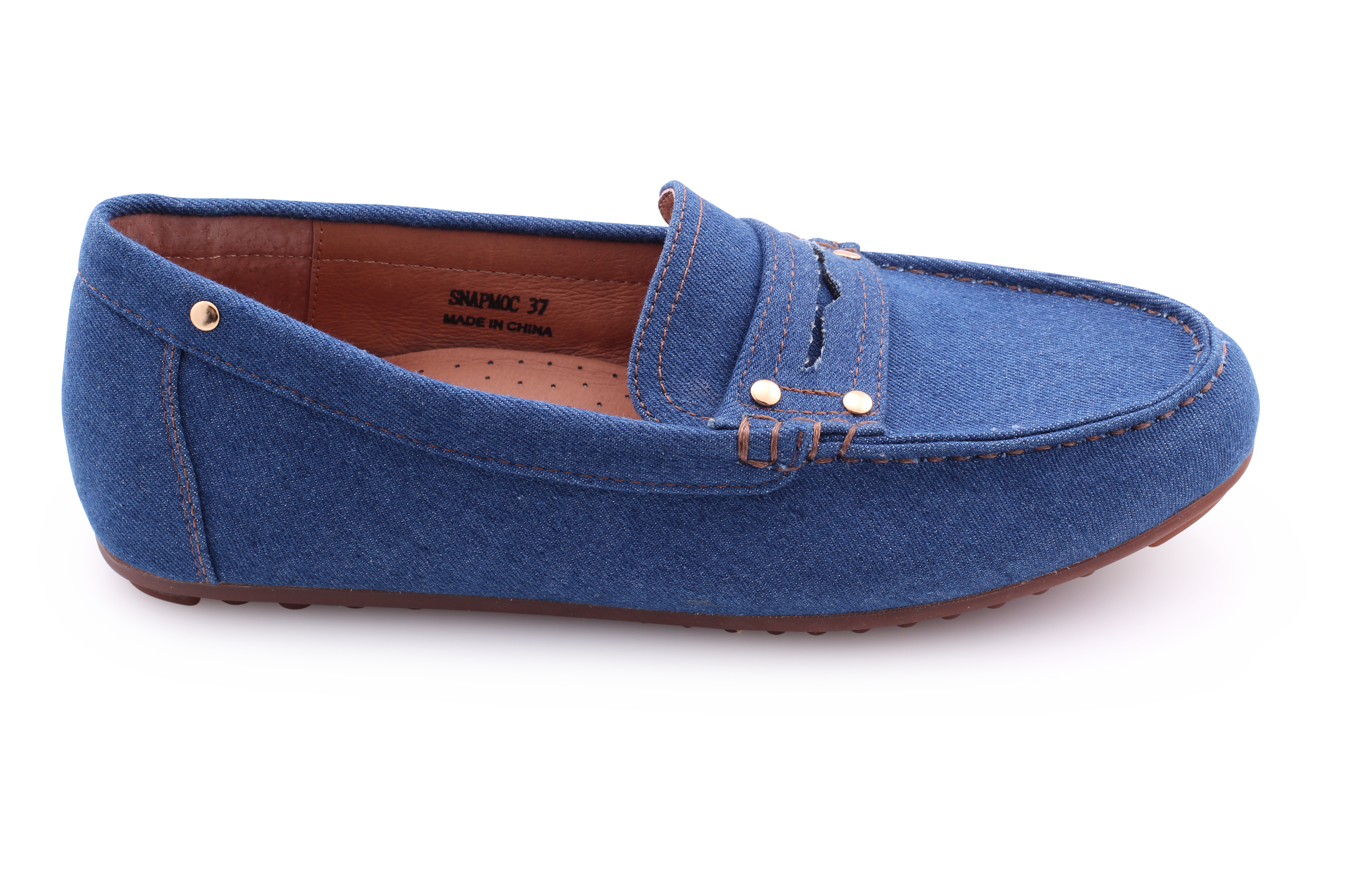 Lynette&Co Women's Snap Moc Loafers - Comfortable Slip-On Casual Shoes for Work, Travel & Everyday Wear | Lightweight & Stylish Flat Shoes for Women