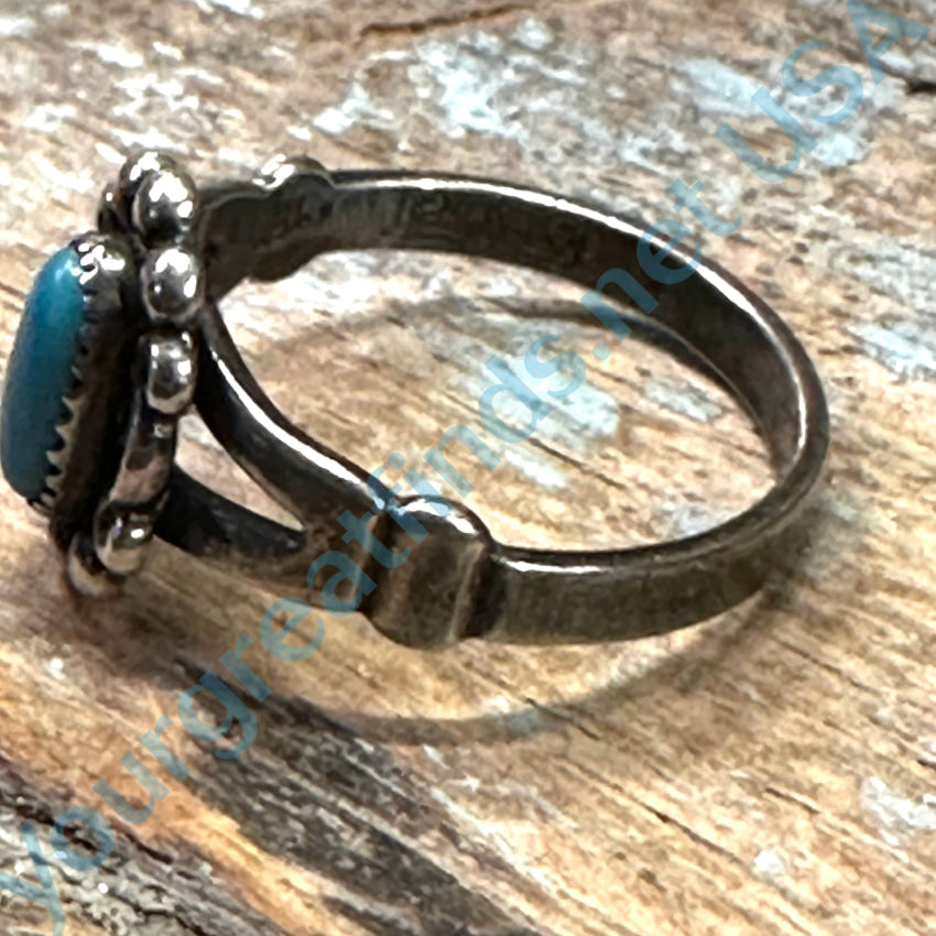 Turquoise Ring for Women - Sterling Silver Size 6 - Handmade Native American Jewelry - Perfect for Gifts, Weddings & Boho Fashion