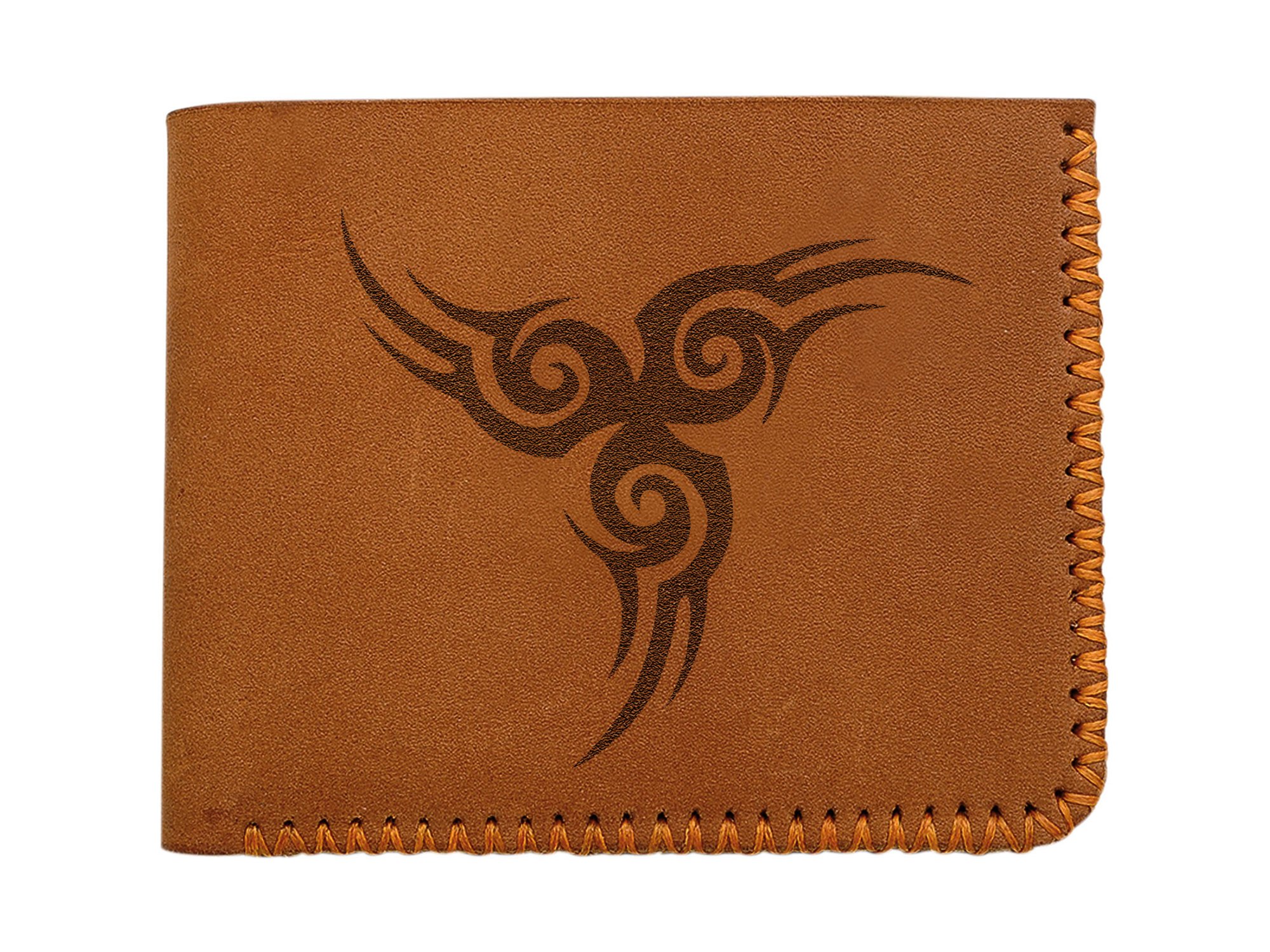 Handmade Genuine Leather Maori Style Pull-Up Wallet for Men - Durable & Stylish Accessory for Everyday Use, Travel, and Gifts
