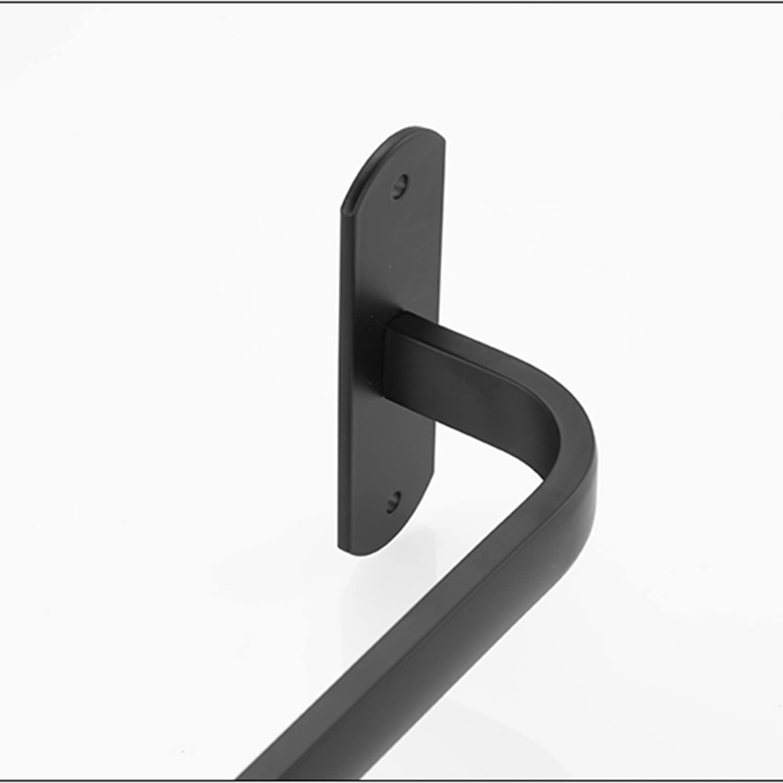 Black Space Aluminum Wall Mount Towel Bar - 30cm Single Bar Hand Towel Rack for Bathroom & Kitchen - Durable Dish Cloth Hanger & Bath Towel Holder (Perfect for Small Spaces & Modern Home Decor)