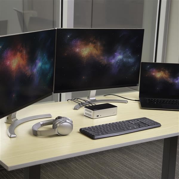 StarTech.com USB C Docking Station for Dual Monitors - 4K Dual DisplayPort, 2.5