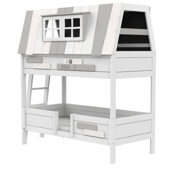 90x200 cm Bunk Bed for Kids & Teens - My Hangout - Perfect for Small Bedrooms, Dorms & Sleepovers