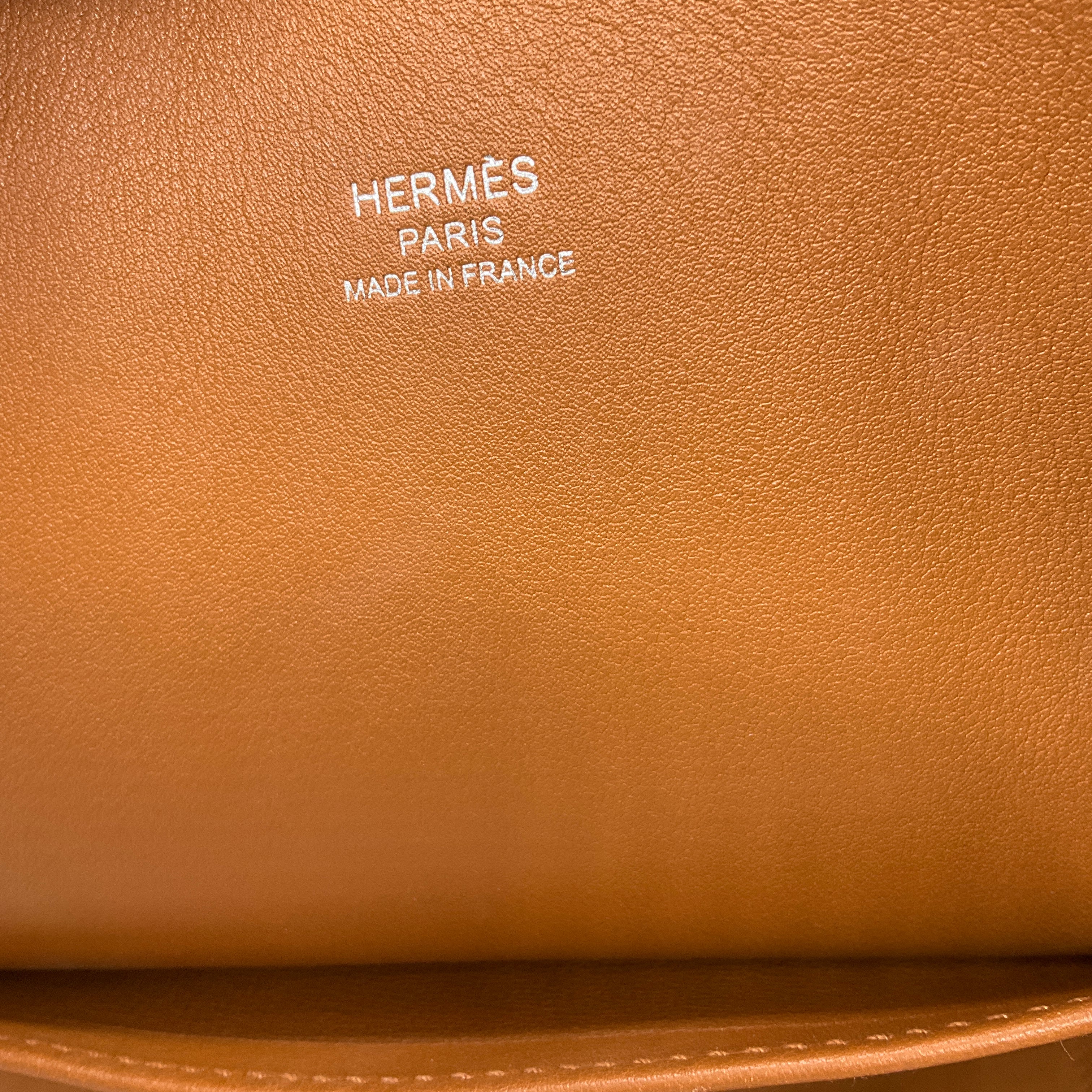 Authentic Hermes Bolide 30 Handbag in Toffee/Teal Epsom Leather - Vintage 1923 Tressage Design - Luxury Women's Shoulder Bag for Work, Travel & Special Occasions