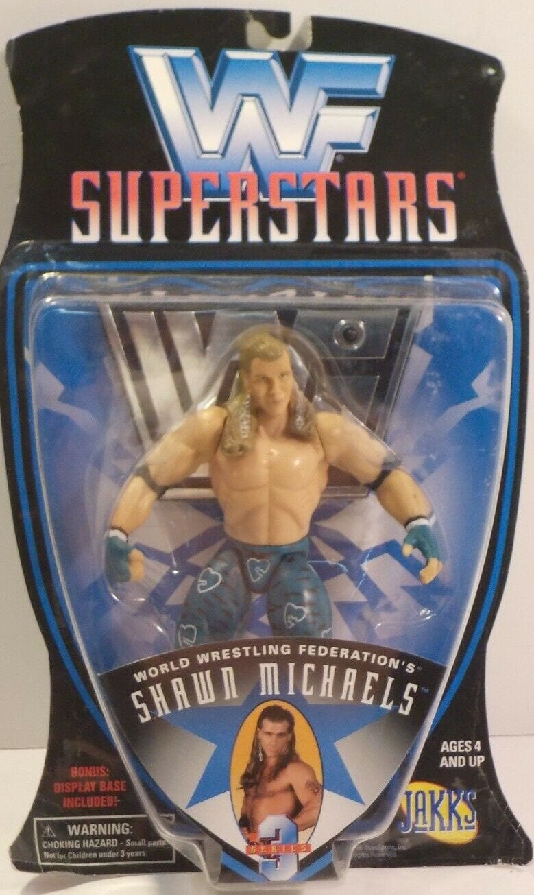 1997 WWF Jakks Pacific Superstars Series 3 Shawn Michaels Wrestling Action Figure - Collectible Toy for WWE Fans & Nostalgic Wrestling Memorabilia