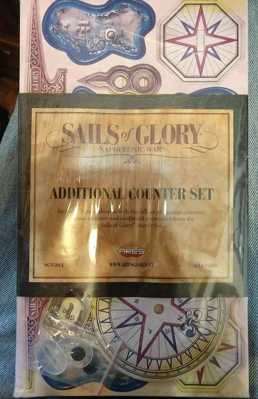 Ares Games Sails of Glory - Naval Battle Counter Set for Tabletop Strategy War Games | Perfect for Historical Wargaming and Collectors