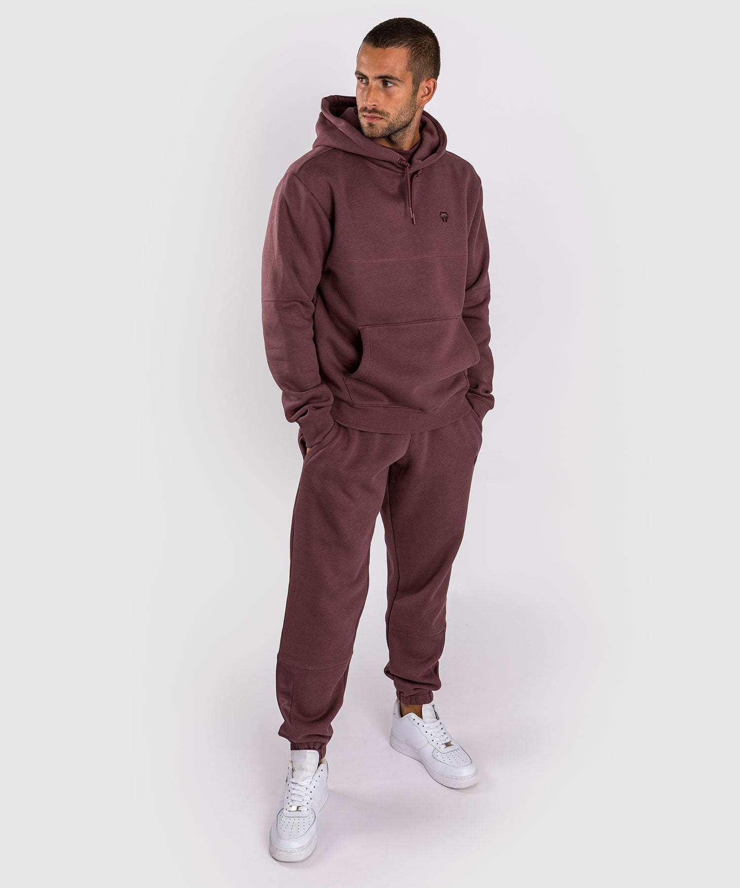 Venum Silent Power Hoodie - Men's Lightweight Training Hooded Sweatshirt for MMA, Boxing & Gym Workouts - Brown (Perfect for Cold Weather & Streetwear Fashion)