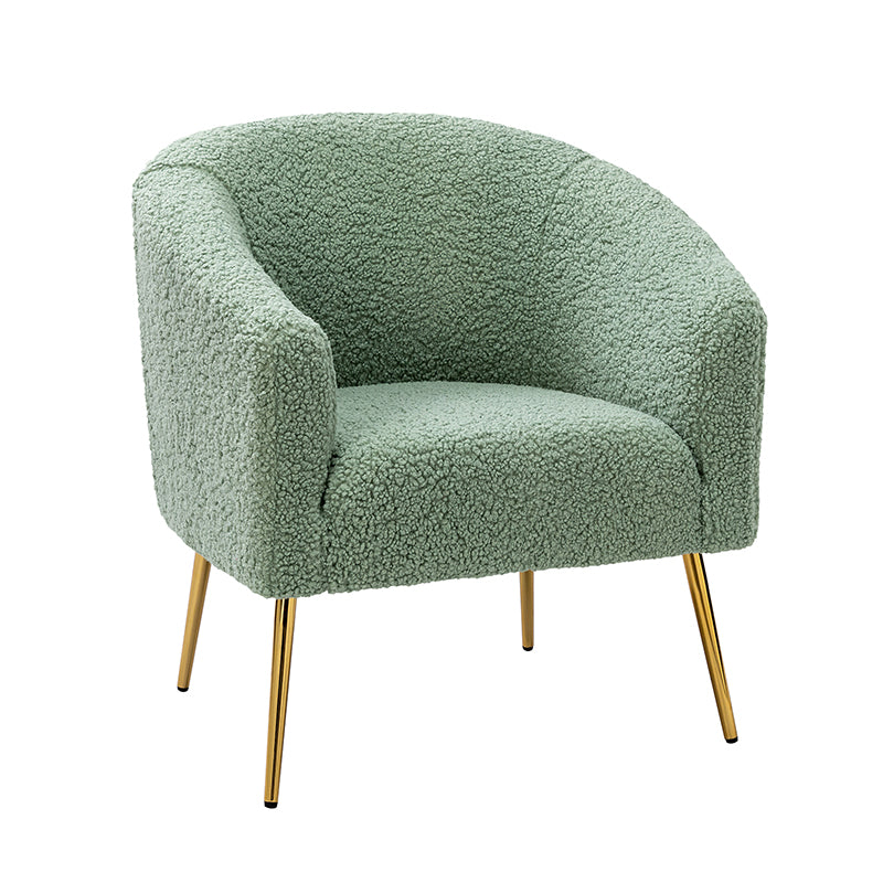 Bari Barrel Armchair - Modern Upholstered Accent Chair for Living Room, Bedroom & Office - Comfortable Lounge Seating with Stylish Design