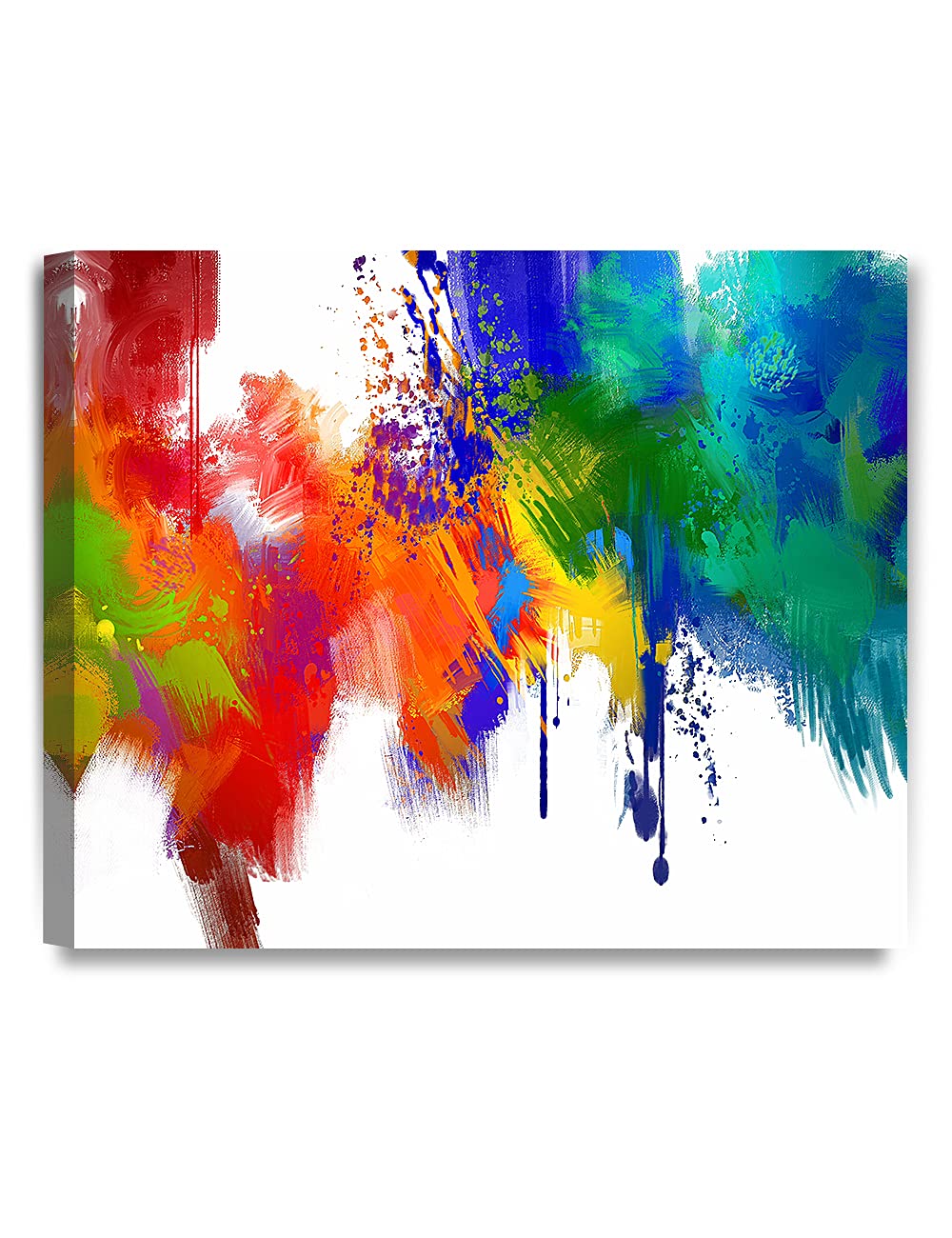 DECORARTS - Colorful Abstract Wall Art Painting, Modern Giclee Canvas Prints for Home & Office Decor - 24x20 Inches - Perfect for Living Room, Bedroom & Office Spaces