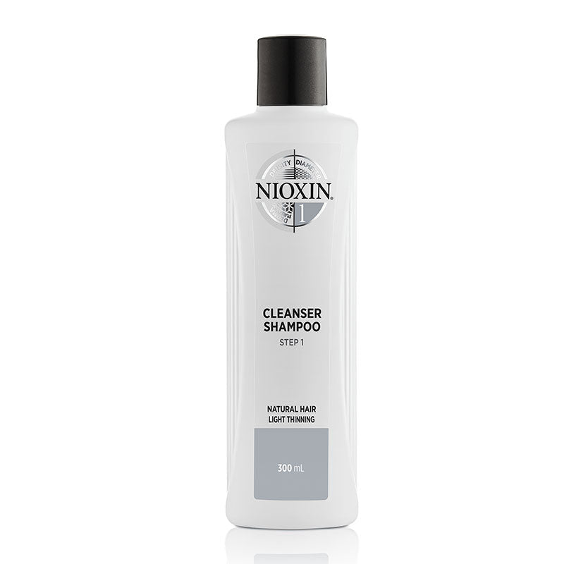 Nioxin System 1 Cleanser Shampoo for Fine Hair - Thinning Hair Treatment & Scalp Care - Volumizing Shampoo for Men & Women - Perfect for Daily Hair Growth Routine