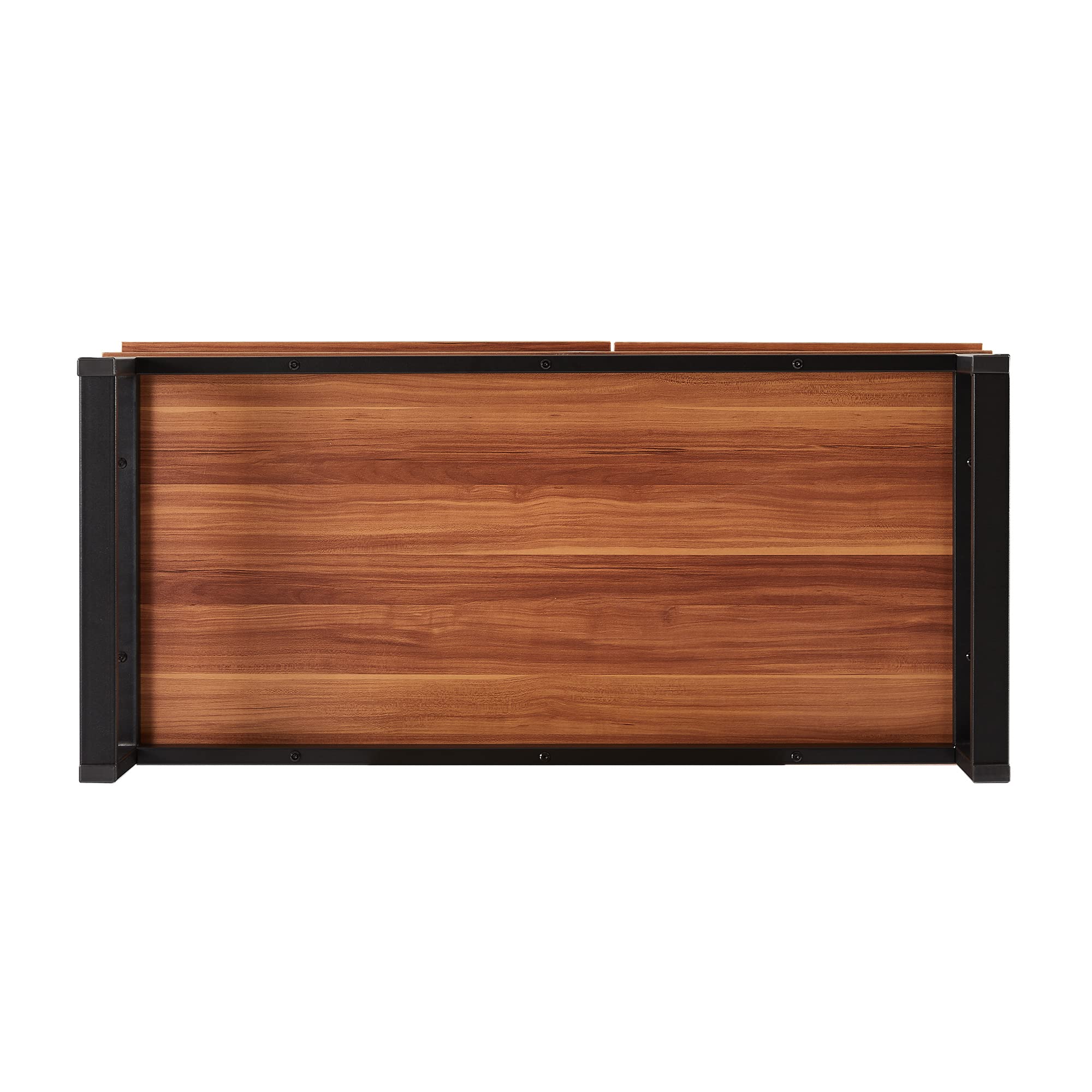 15-Minute Quick Assemble Coffee Table with Wood Grain Finish & Sturdy Metal Legs - Lift-Top Design for Extra Storage | Perfect Computer Desk for Small Spaces & Modern Living Rooms