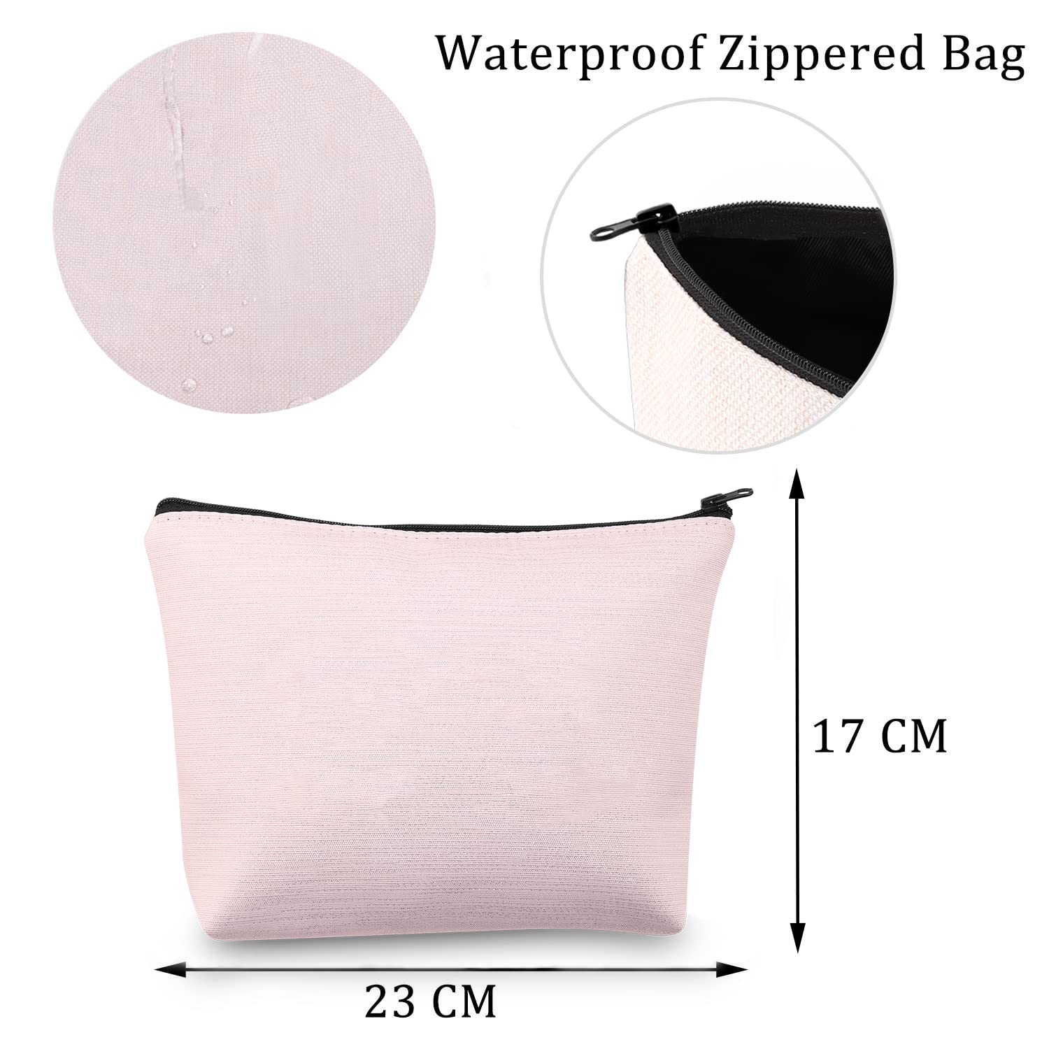 MBMSO Photographer Makeup Bag - Perfect Gift for Photography Lovers & Inspirational Present (Pink) - Great for Travel, Cosmetics Storage & Camera Accessories Organization