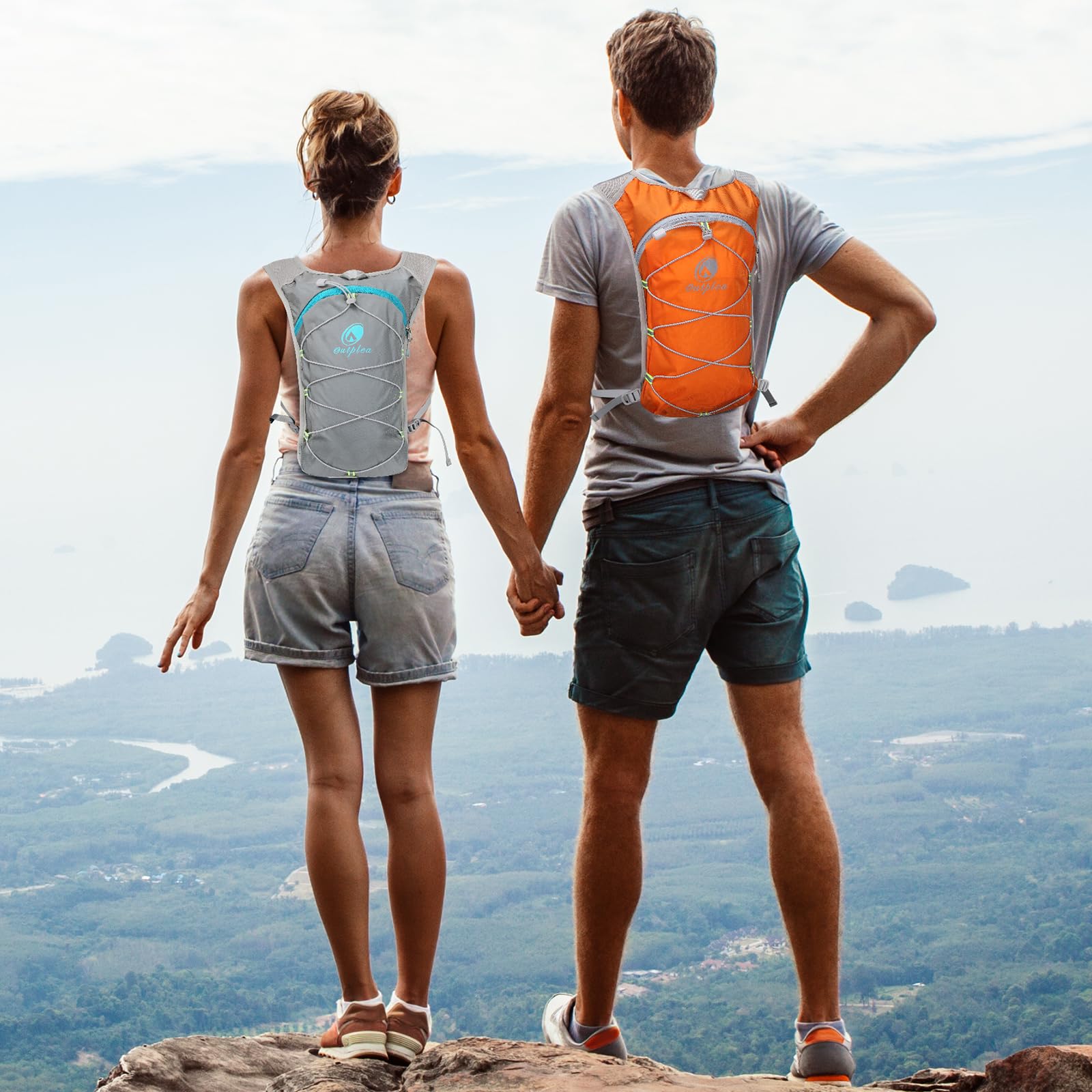 2L Hydration Backpack - Lightweight Water Vest for Running, Hiking, Camping & Biking | Unisex Hydropack with Removable Bladder | Perfect for Outdoor Adventures, Marathons & Festivals