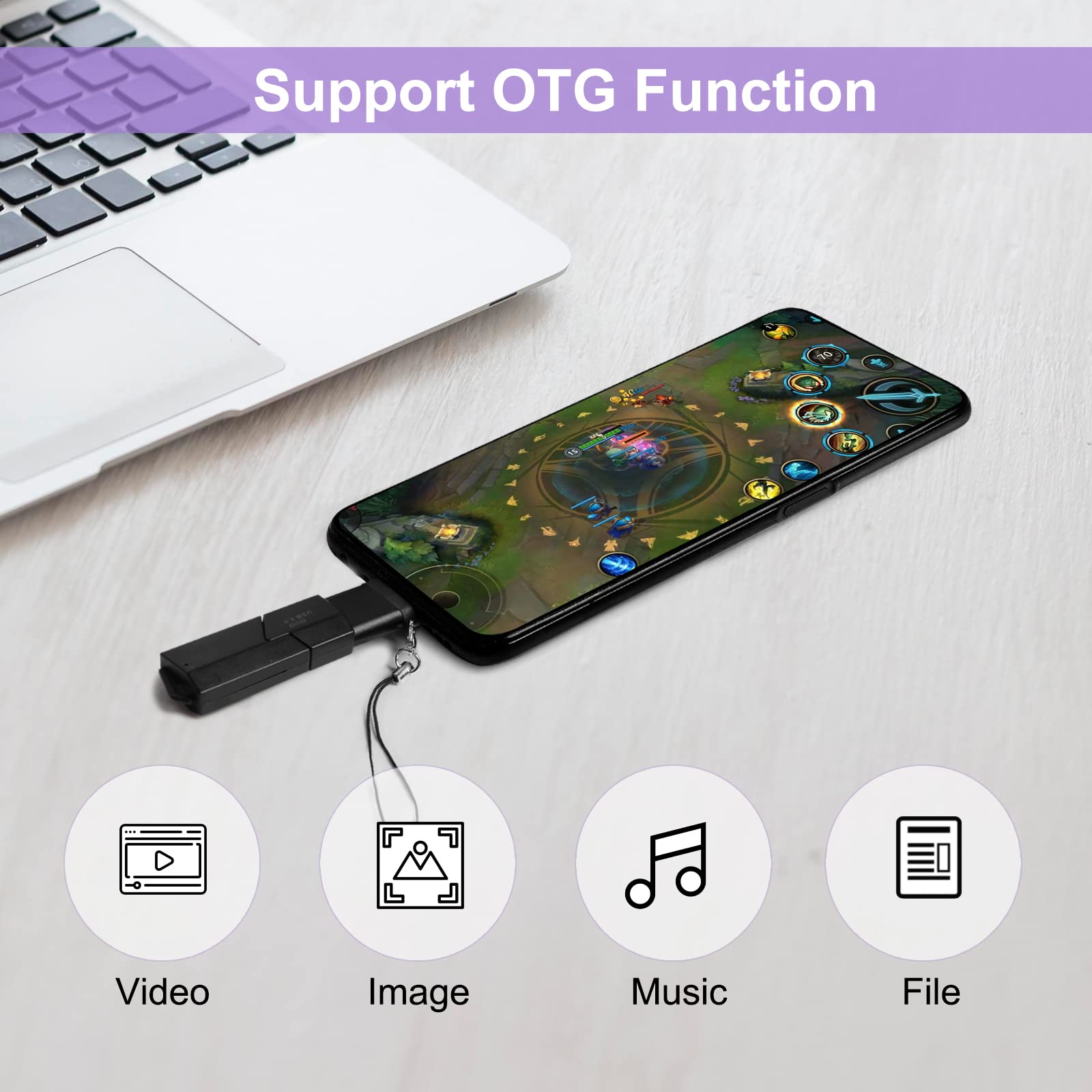 5-Pack USB C Adapter Set - Micro USB to USB C & USB C Female to USB 3.0 Male Converter - Compatible with MacBook Pro, Samsung Galaxy, iPhone, iPad, Laptop & More - Perfect for Charging, Data Transfer & Device Connectivity