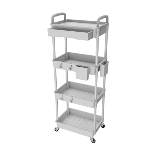 Grey 4 Tier With Drawer