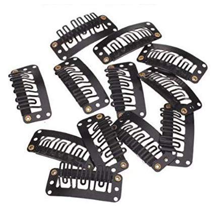 Premium Hair Extension Patches & Wigs Clips for Men & Women - 24-Piece Set (80g, Black) | Natural Look for Daily Styling, Cosplay & Special Events