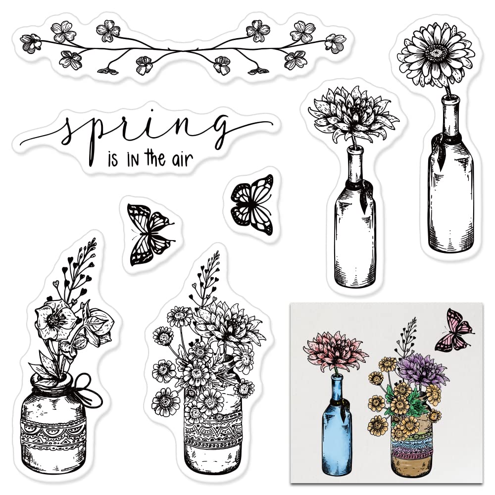 Sunflower Leaves Clear Rubber Stamps for Card Making, Scrapbooking & Photo Albums - DIY Crafting Supplies for Paper Cards, Home Decor & Gift Wrapping