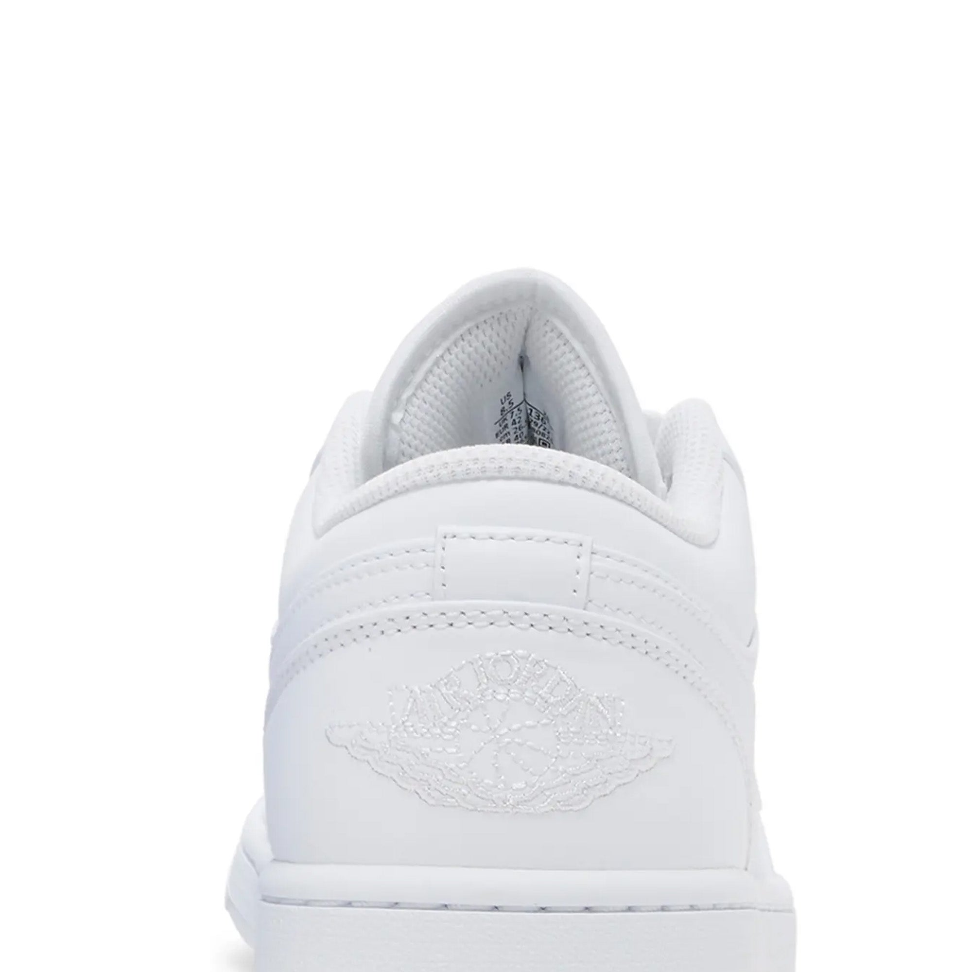 Air Jordan 1 Low 'Triple White' Women's Sneakers (2021) - White Leather Casual Shoes for Women - Perfect for Streetwear, Gym & Everyday Fashion