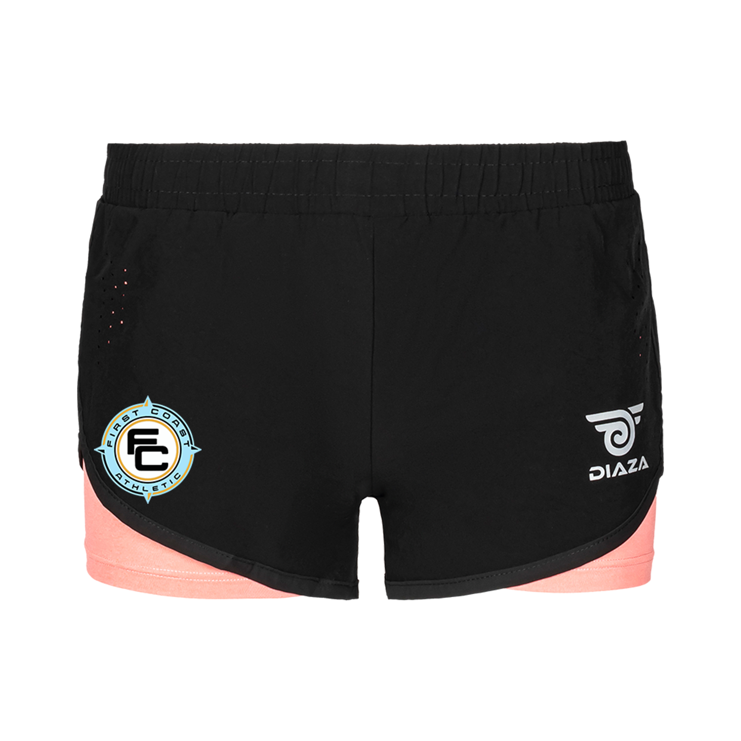 First Coast Athletic United Rosa Shorts - Women's Running Shorts with Pockets for Gym, Yoga & Workout - Lightweight & Breathable Activewear