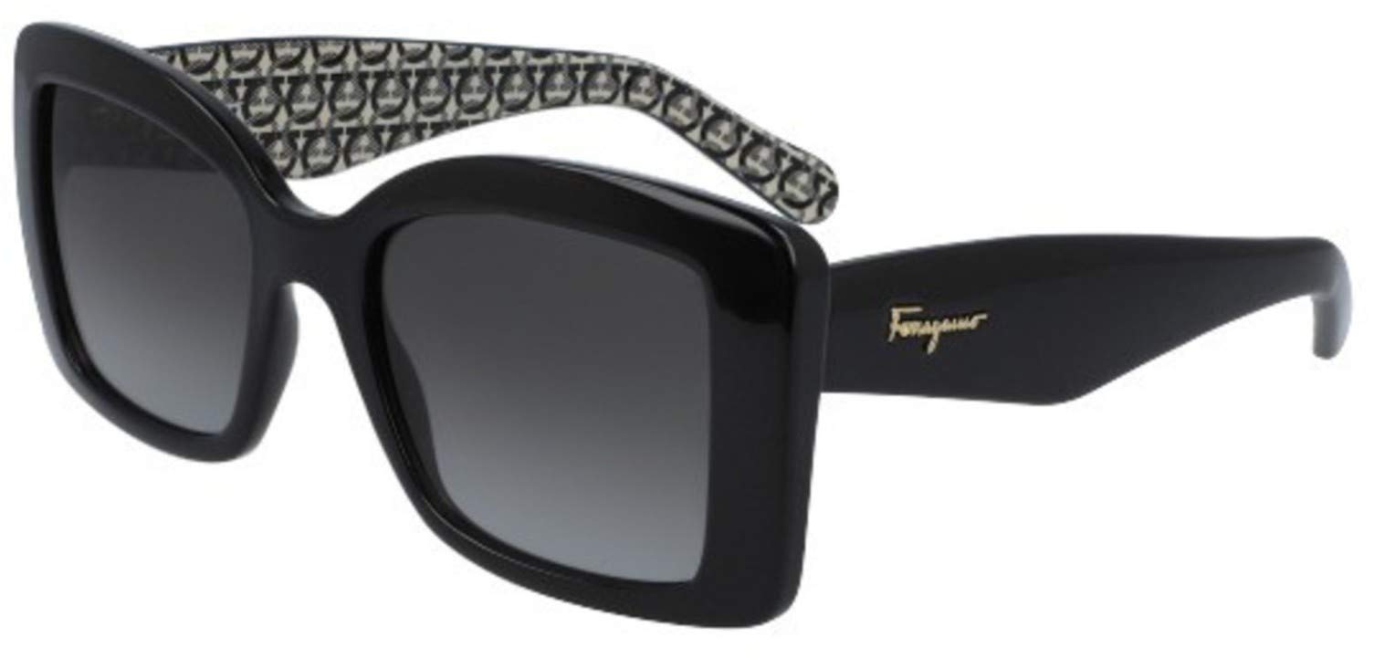 Ferragamo SF 965 S 001 Black Polarized Sunglasses for Women - Luxury Designer Shades for Driving, Beach & Outdoor Fashion
