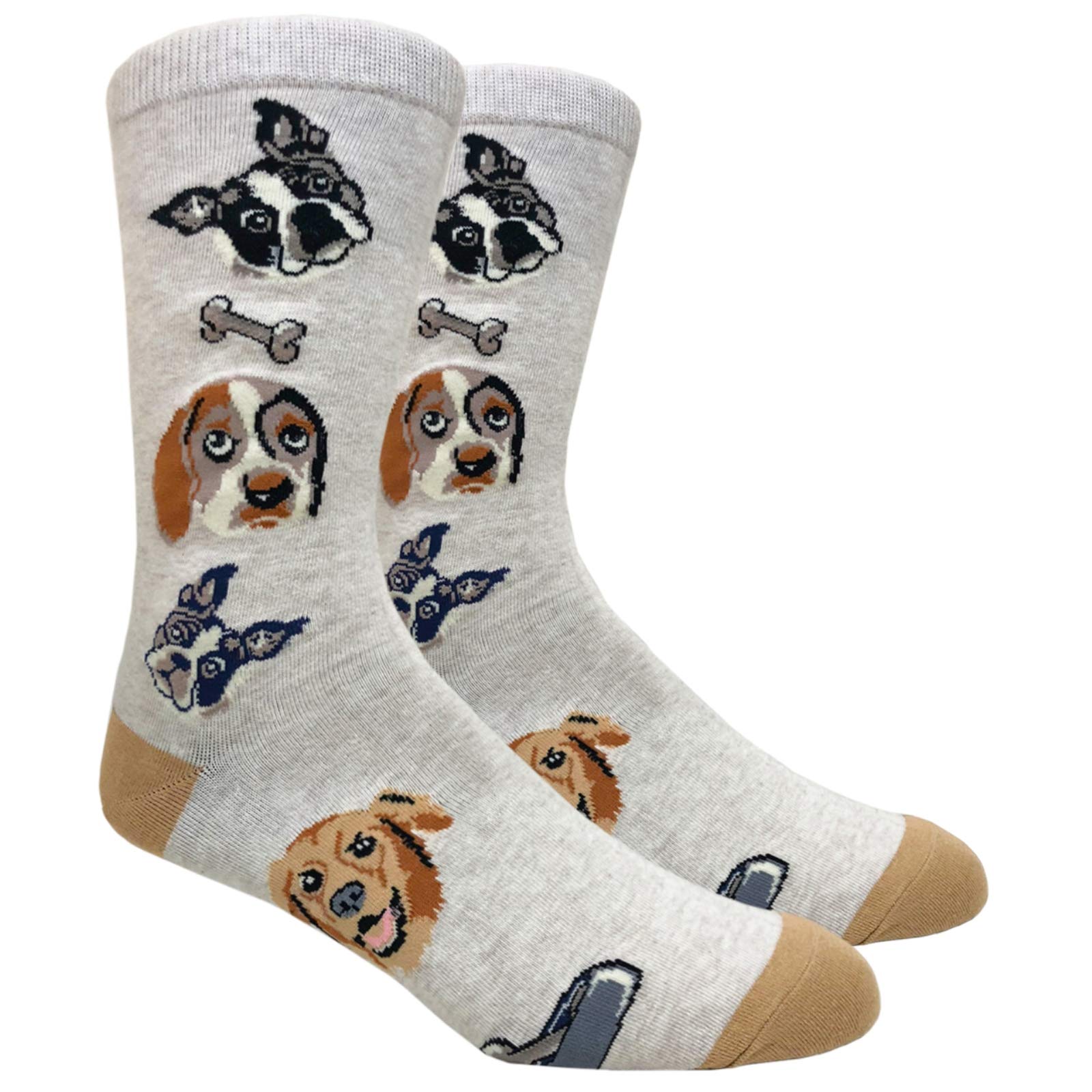 Brave Men's Novelty Fun Dress Socks - One Size Fits Most - Comfortable & Stylish Socks for Office, Party & Casual Wear
