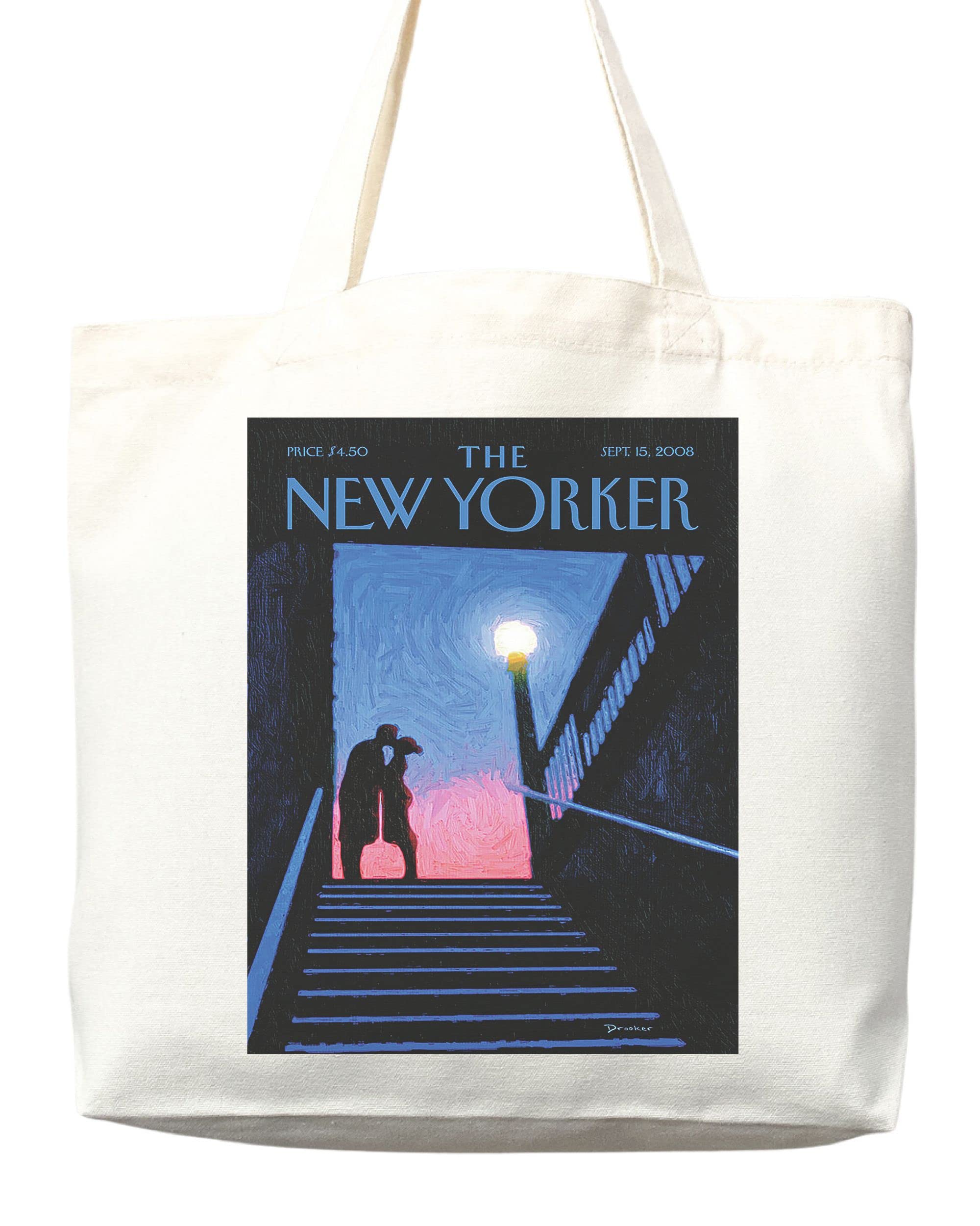 Stylish New Yorker Magazine Tote Bag - Trendy Art Print Aesthetic Everyday Carry Bag for Shopping, Beach & Work (Tote Bag Only)