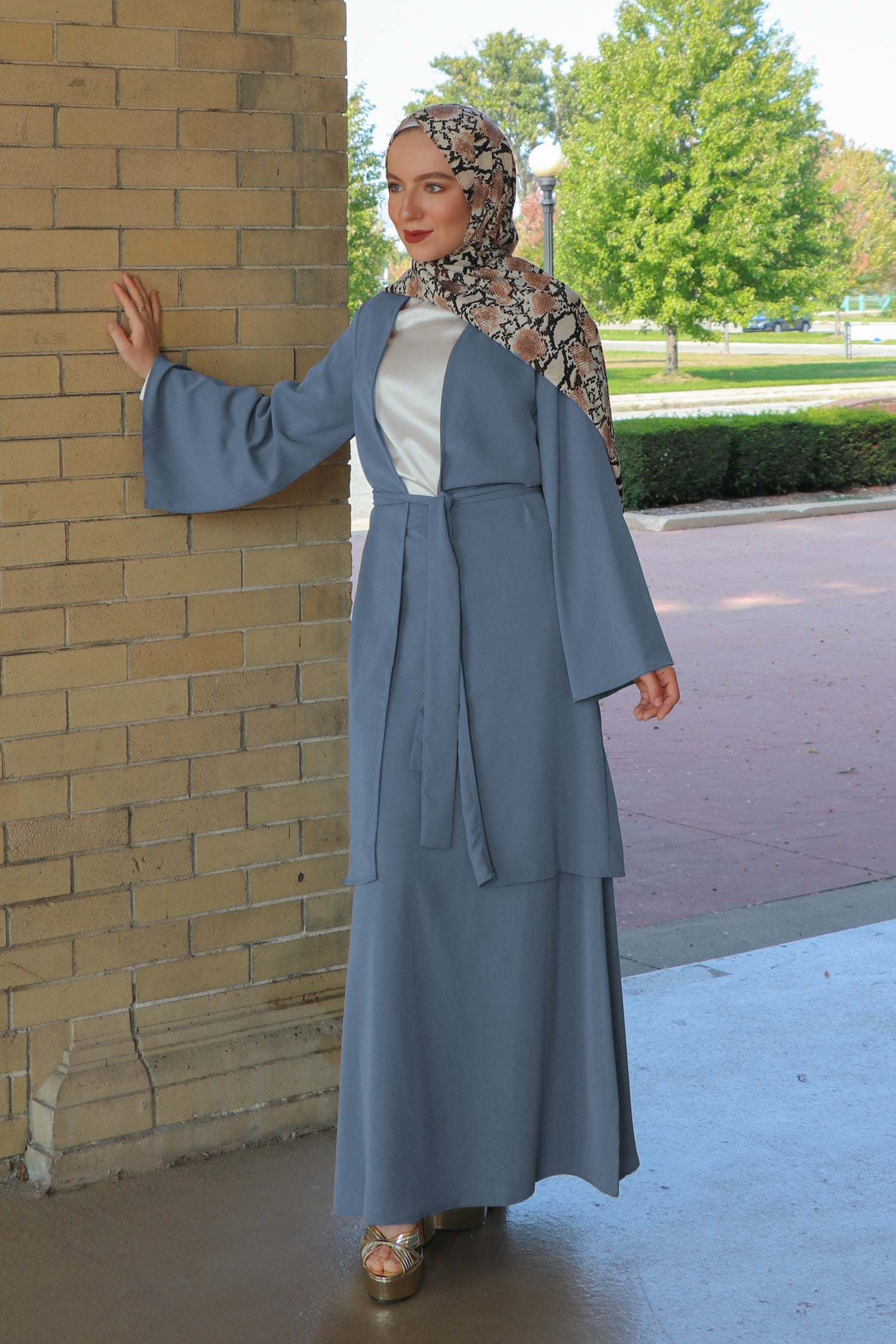 Deluxe Soft Maxi Skirt in Dusty Blue | Comfortable Long Flowy Skirt for Women | Perfect for Casual Wear, Beach Outfits & Summer Fashion