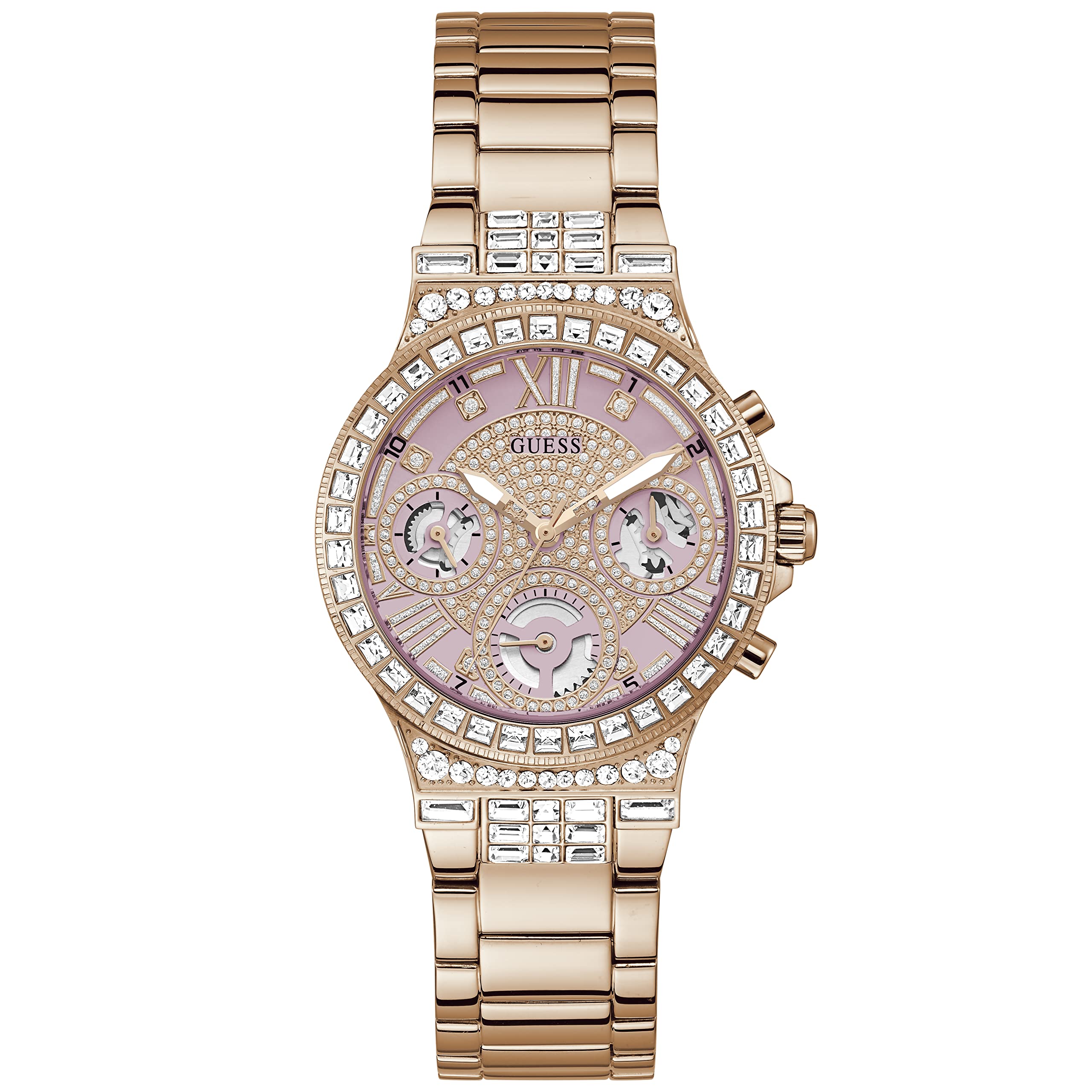 GUESS Women's Crystal Sport Watch 36mm for Gym & Party