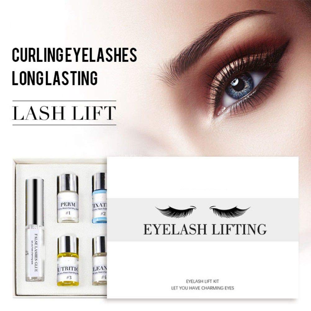 Professional Lash Lift Kit - Eyelash Perm & Lamination Kit for Semi-Permanent Curling, Salon & Home Use - DIY Eyelash Extension Kit for Beautiful, Natural-Looking Lashes (Perfect for Bridal, Party & Special Occasion Makeup)