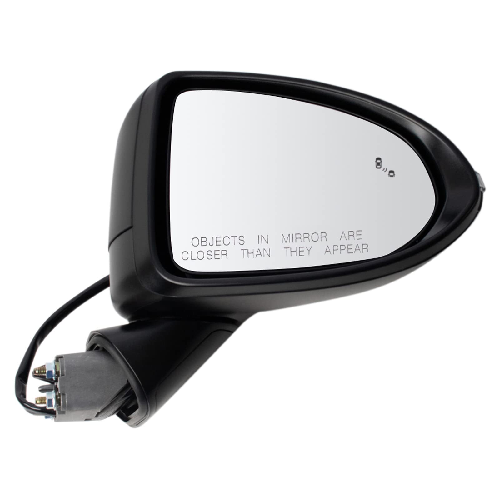 TRQ Right Side Mirror Replacement for 2020-2023 Hyundai Sonata - Passenger Side Compatible with OEM HY1321274 - Perfect for Parking Safety & Blind Spot Visibility