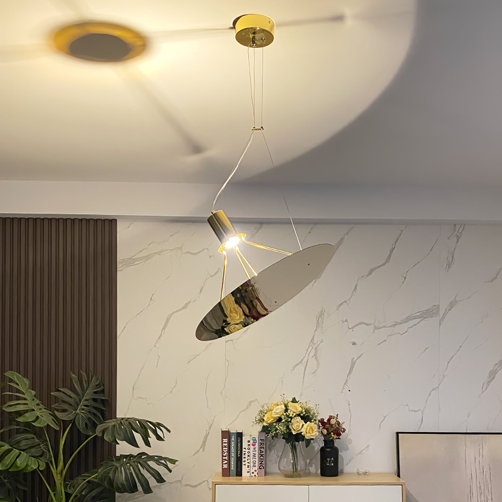 Amisol Modern Pendant Lamp - Stylish Hanging Light Fixture for Kitchen Island, Dining Room, Living Room & Bedroom Decor