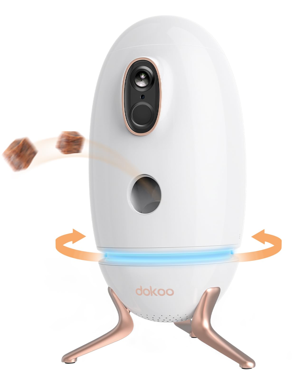 Smart Dog Camera with Treat Dispenser - 330° Panoramic View, 2K/4MP HD Pet Security Camera with Night Vision, 2.4GHz WiFi, 2-Way Audio & Free Cloud Storage - Perfect for Home Monitoring, Pet Training, and Remote Treat Dispensing