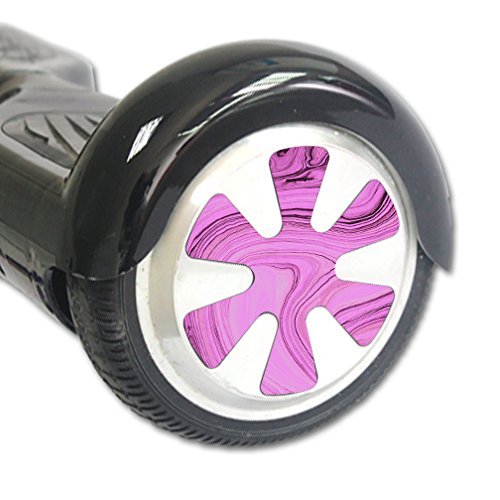 MightySkins Pink Thai Marble Vinyl Wrap Cover Sticker for Balance Board & Scooter Wheels - Durable Protective Skin for Electric Skateboards, Hoverboards, and Scooters