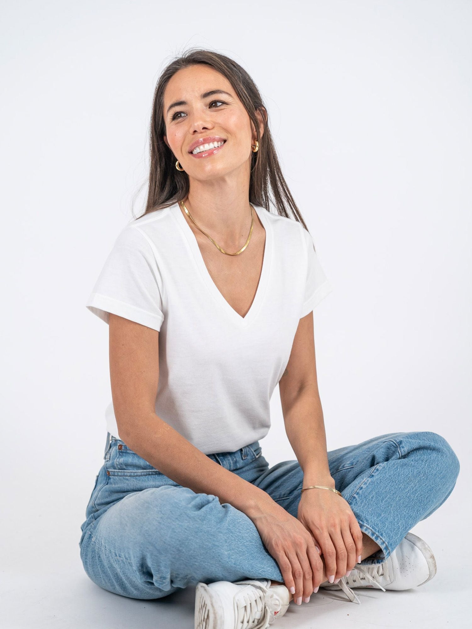 Women's V-Neck T-Shirts 3-Pack - Soft Cotton Basic Tees for Layering, Casual Wear & Everyday Outfits
