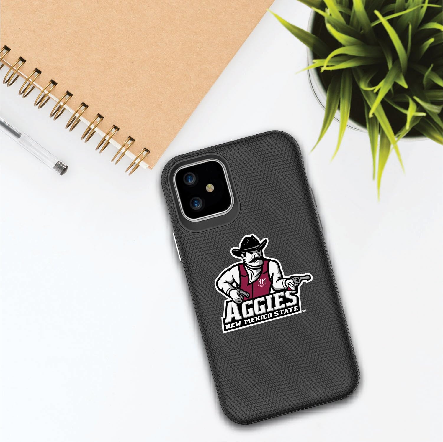 OTM Essentials Durable Tough Shell Phone Case for iPhone 13 Pro Max - New Mexico State University Design | Perfect for College Students & Alumni Protection