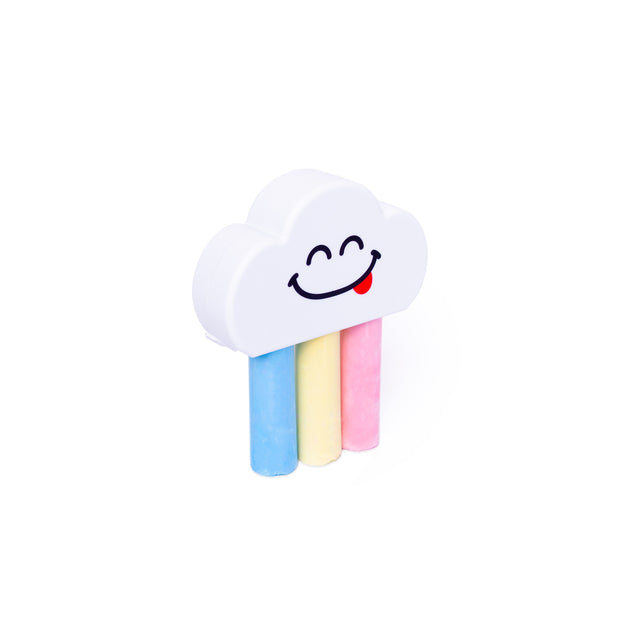 Rainbow Cloud Chalkster - Colorful Non-Toxic Sidewalk Chalk for Kids | Outdoor Play, Birthday Party Favors & Creative Street Art