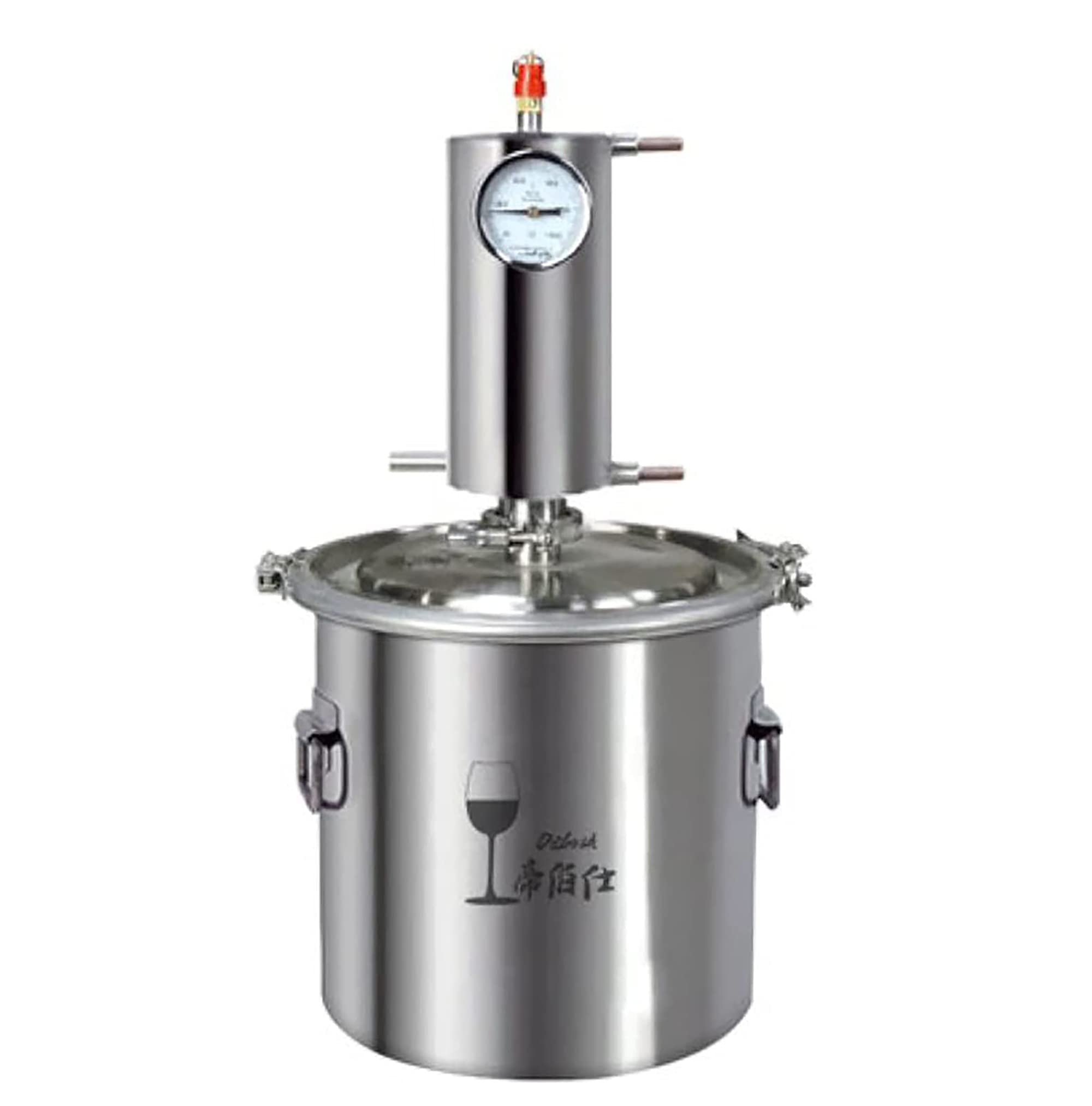Premium 304 Stainless Steel Single-Tower Copper Brewer - 12L Small Home Brewing Kit for Coffee & Tea | Food Grade Safe | Perfect for Kitchen, Office & Outdoor Use