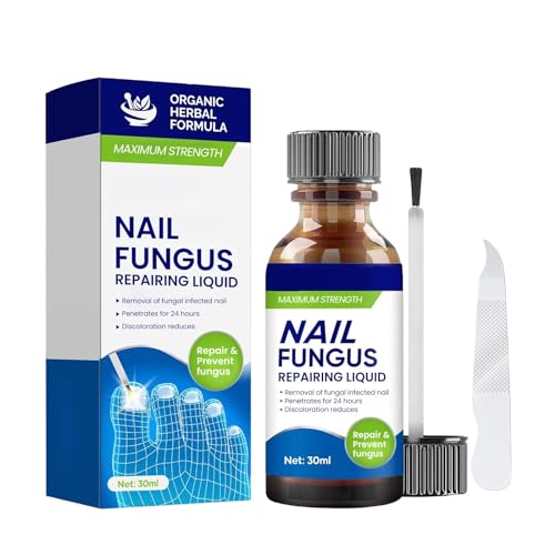 Extra Strength Toenail Fungus Treatment - 30ml Fast-Acting Solution for Athlete's Foot, Thick, Discolored & Damaged Nails - Safe & Gentle Formula for Men & Women - Perfect for Daily Foot Care & Nail Restoration