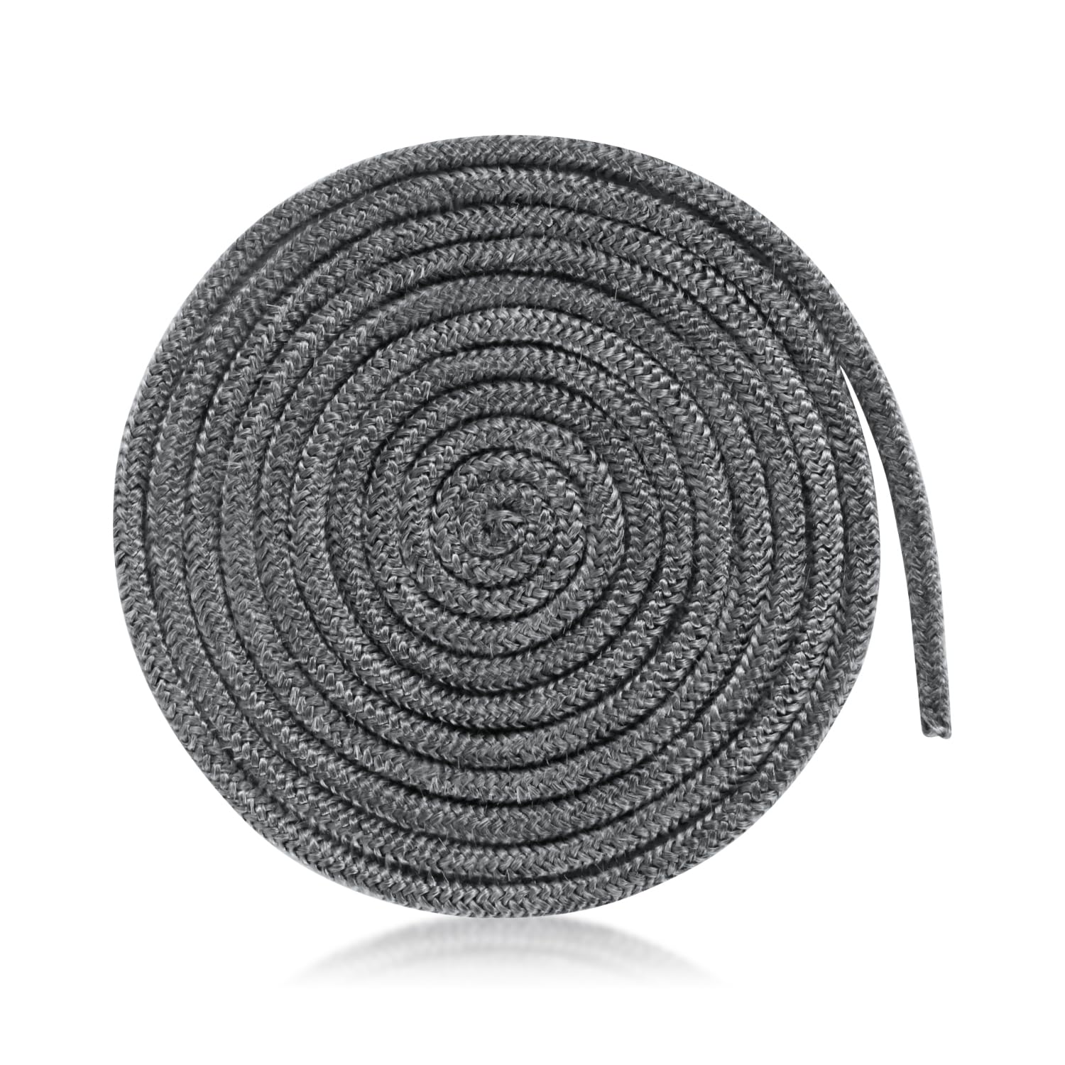 High-Temperature Fireplace Seal Rope - 6.56Ft x 0.31Inch Fiberglass Gasket Replacement for Wood Stove & Fireplace Doors (Gray) - Perfect for Wood Burning Stoves, Fireplace Insulation & Door Sealing