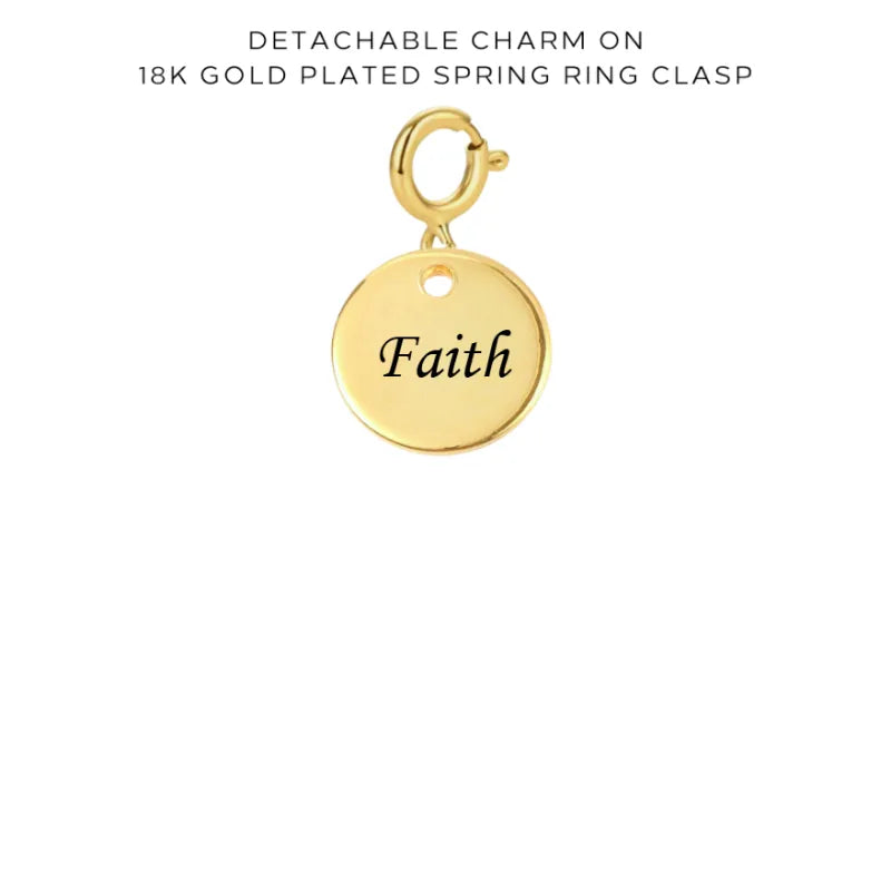 Personalized Engraved Charms with Detachable Clasp - Custom Name Jewelry Gift for Women - Perfect for Necklaces, Bracelets & Keychains (10.00)