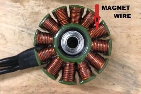 High-Quality 28 Gauge Electric Copper Enameled Magnet Wire for Motor Winding - 2KG (4.4 Lbs) - Perfect for DIY Crafts, Jewelry Making, Gemstone Wrapping & Electrical Projects | Durable Insulated Copper Wire for Home & Professional Use