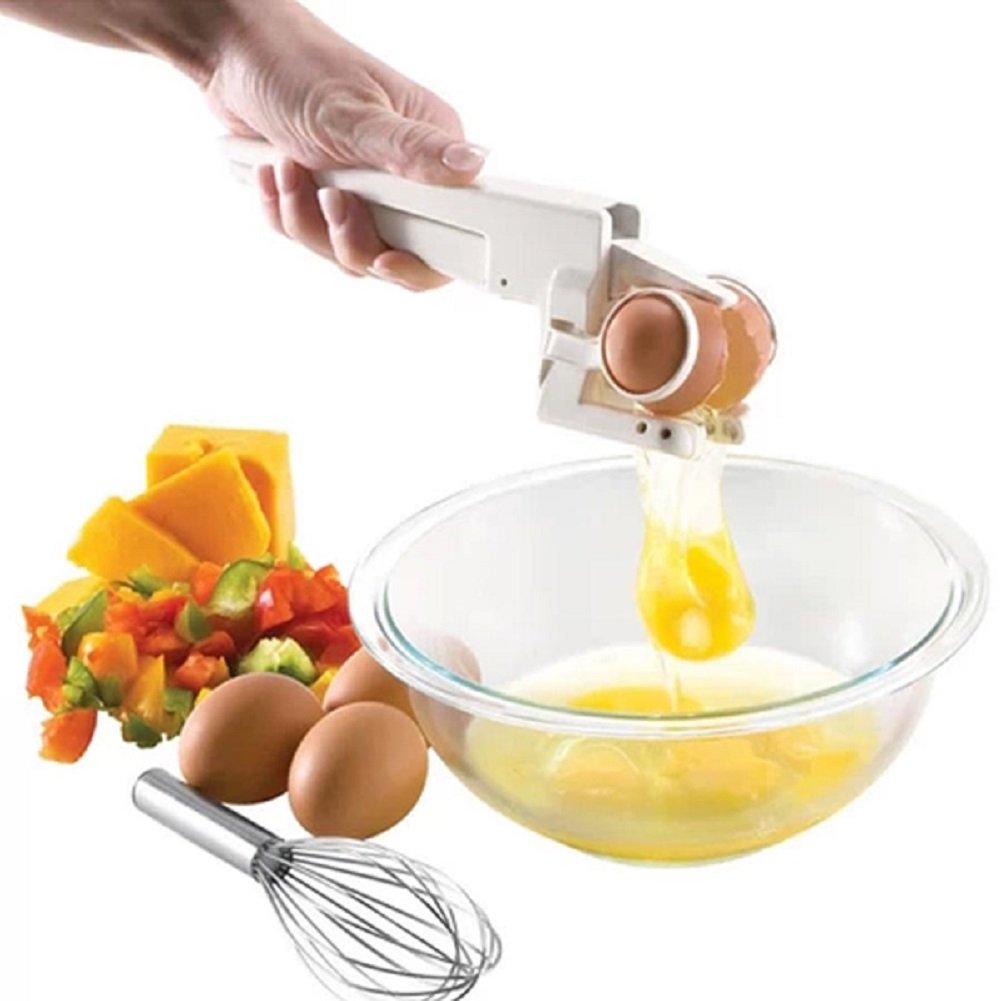 Automatic Egg Cracker & Separator - Kitchen Tool for Effortless Egg Cracking & Yolk Separation | Perfect for Baking, Cooking & Meal Prep