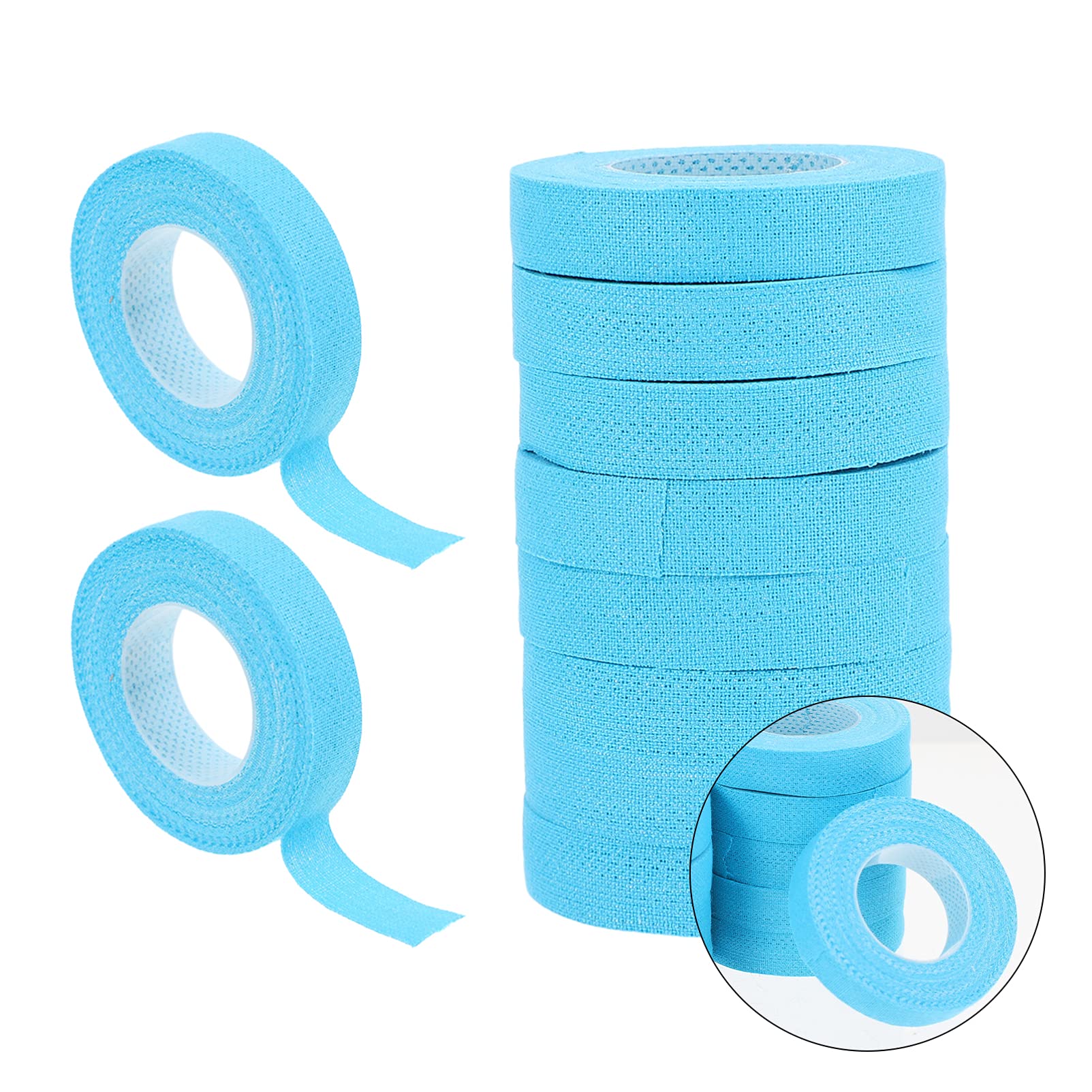 HEALLILY 10 Rolls Guitar Finger Tape - Self-Adhesive Cotton Nail Protector Tape for Guitar, Guzheng - Perfect for Practice, Performances & Finger Protection