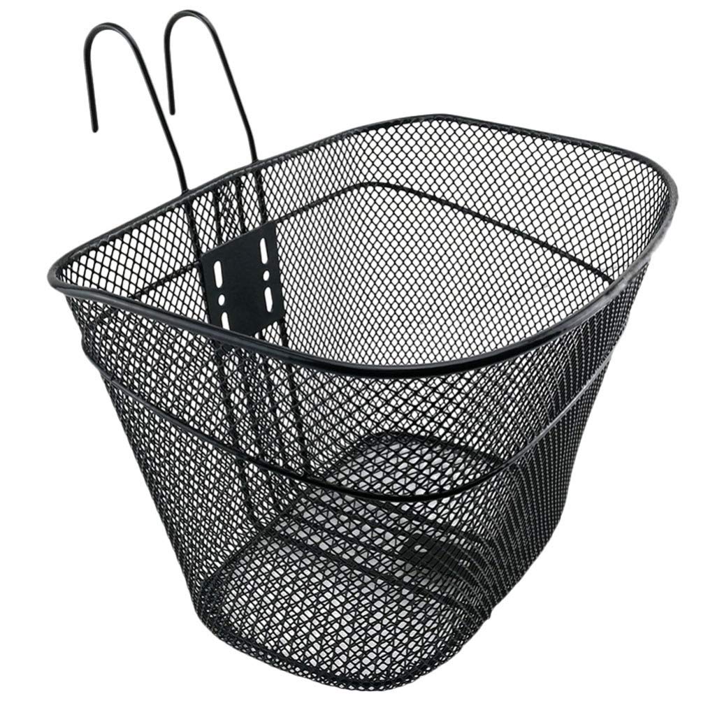 BESPORTBLE Detachable Iron Bicycle Basket - Front Handlebar Bike Storage Basket for Mountain & Road Bikes | Perfect for Grocery Shopping, Picnics & Commuting
