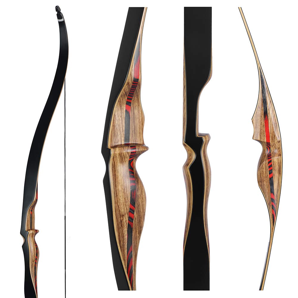 OEELINE Airobow One Piece Recurve Bow 54in - Professional Hunting Longbow for Right & Left Hand (30-50 lbs Draw Weight) | Perfect for Target Practice, Outdoor Hunting & Archery Training
