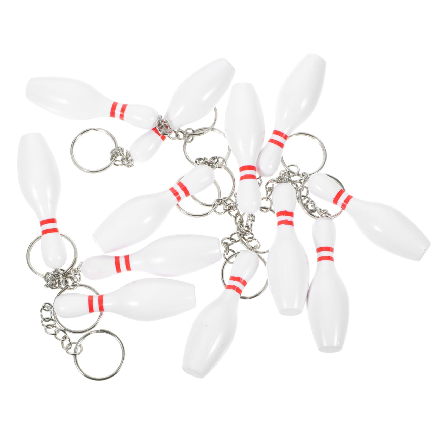 KITANDOVE Mini Bowling Keychains - Sports Design Key Rings, Decorative Ornaments for Gifts, Party Favors, and Backpack Accessories