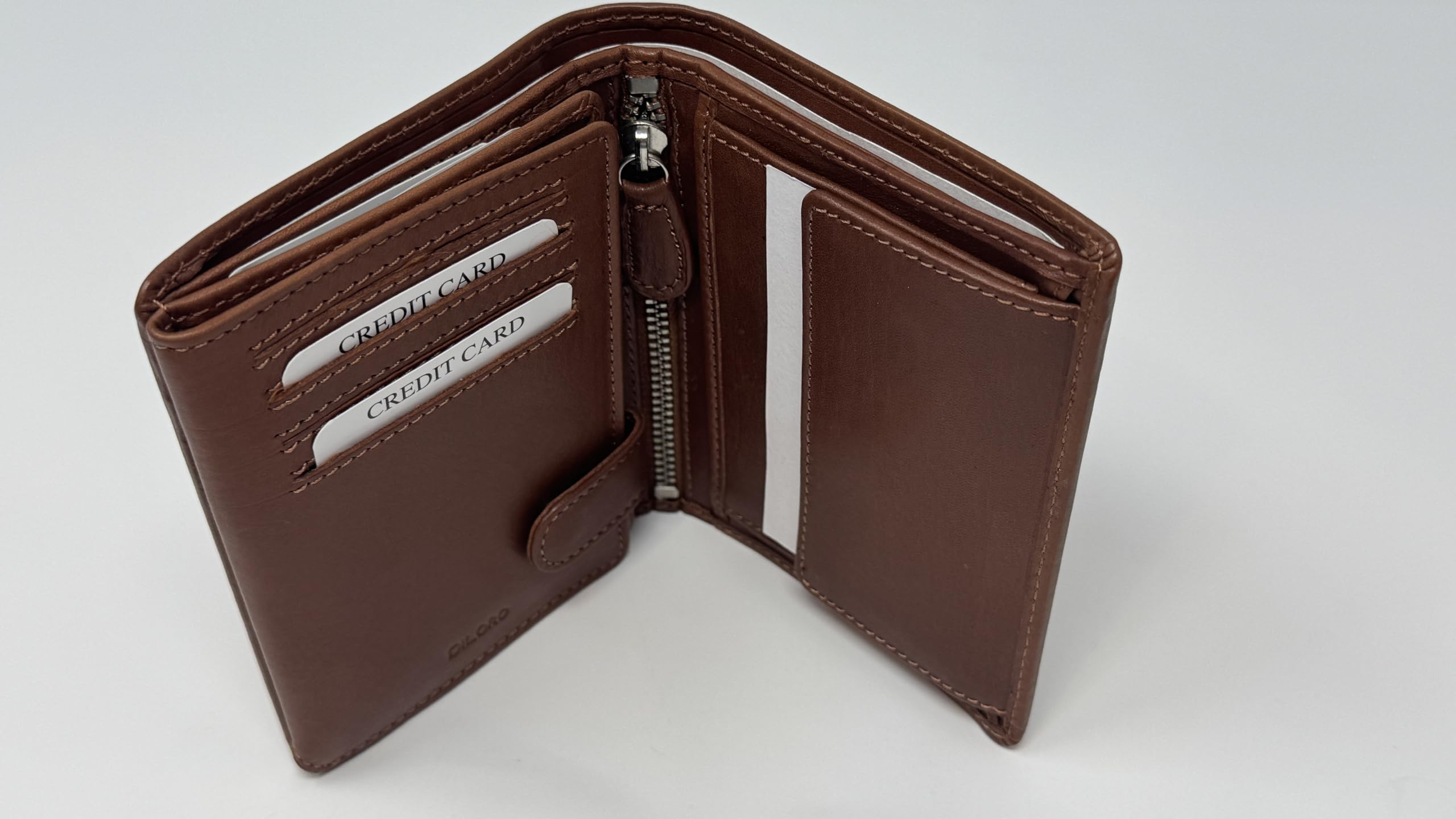 Men's RFID Blocking Genuine Full Grain Leather Bifold Wallet with Flip ID Window & Secure Zipper Compartment - Extra Large Capacity (Bugatti Tan) | Perfect for Travel, Business & Everyday Use