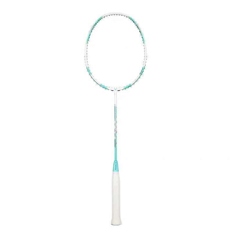 Victor Thruster K 15L Unstrung Badminton Racquet - Lightweight Carbon Fiber Badminton Racket for Beginners & Intermediate Players [Turquoise] TK 15L U - Perfect for Training, Casual Play & Competitive Matches