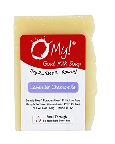 O My! Goat Milk Lip Balm .15oz (6-Pack) | Natural Moisturizing Lip Care with Shea Butter & Vitamin E | USDA Certified | Handmade in USA | Raspberry Pie Flavor | Perfect for Dry Lips, Winter Care & Daily Hydration