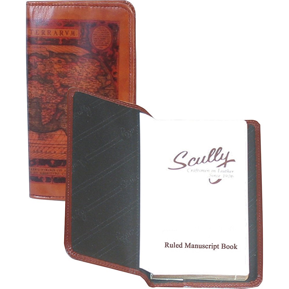 Premium Scully Leather Ruled Page Pocket Notebook - Old Atlas Style - Perfect for Journaling, Note Taking & Travel Essentials