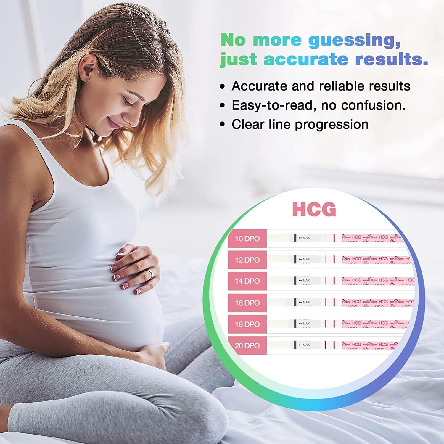 Easy@Home 100 Ovulation & 20 Pregnancy Test Strips with Cups - Accurate Fertility Predictor Kit for Women | LH & HCG Hormone Testing | TTC, Conception Tracking & Family Planning | Home Use & Doctor Recommended